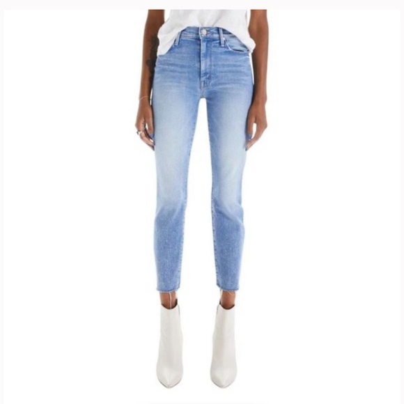 Mother High Waisted Looker Ankle Fray - Picture 1 of 6